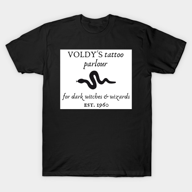 Voldy's tattoo parlour T-Shirt by AikoAthena